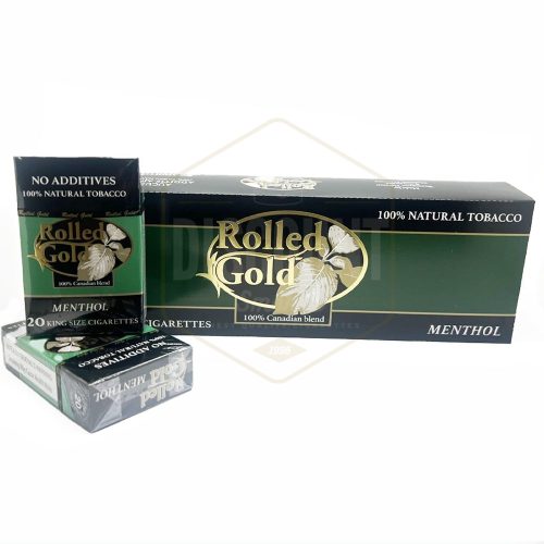Rolled Gold Menthol Cigarettes