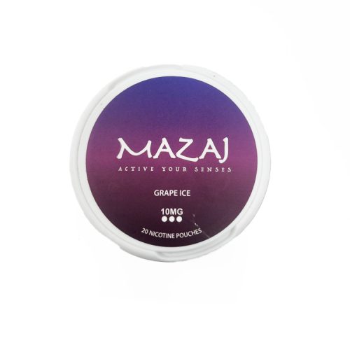 Mazaj Nicotine Pouches - Grape Ice (10MG x 20)